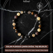 Solar Pleksus Çakra Doğal Taş Bileklik