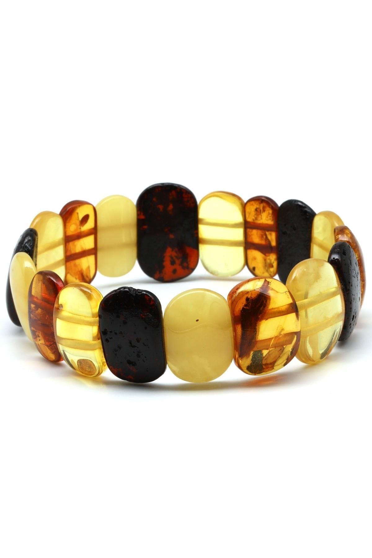 Damla Kehribar Bileklik – 11 × 18 mm | 12,6 gr | 18 cm
