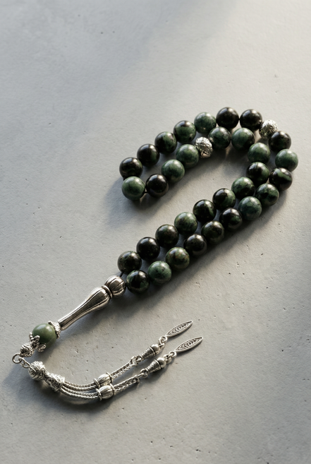 Kanbaba Jasper Doğal Taş Tesbih – 33’lük / 8 mm