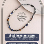 Güçlü İrade Doğal Taş Erkek Kolye