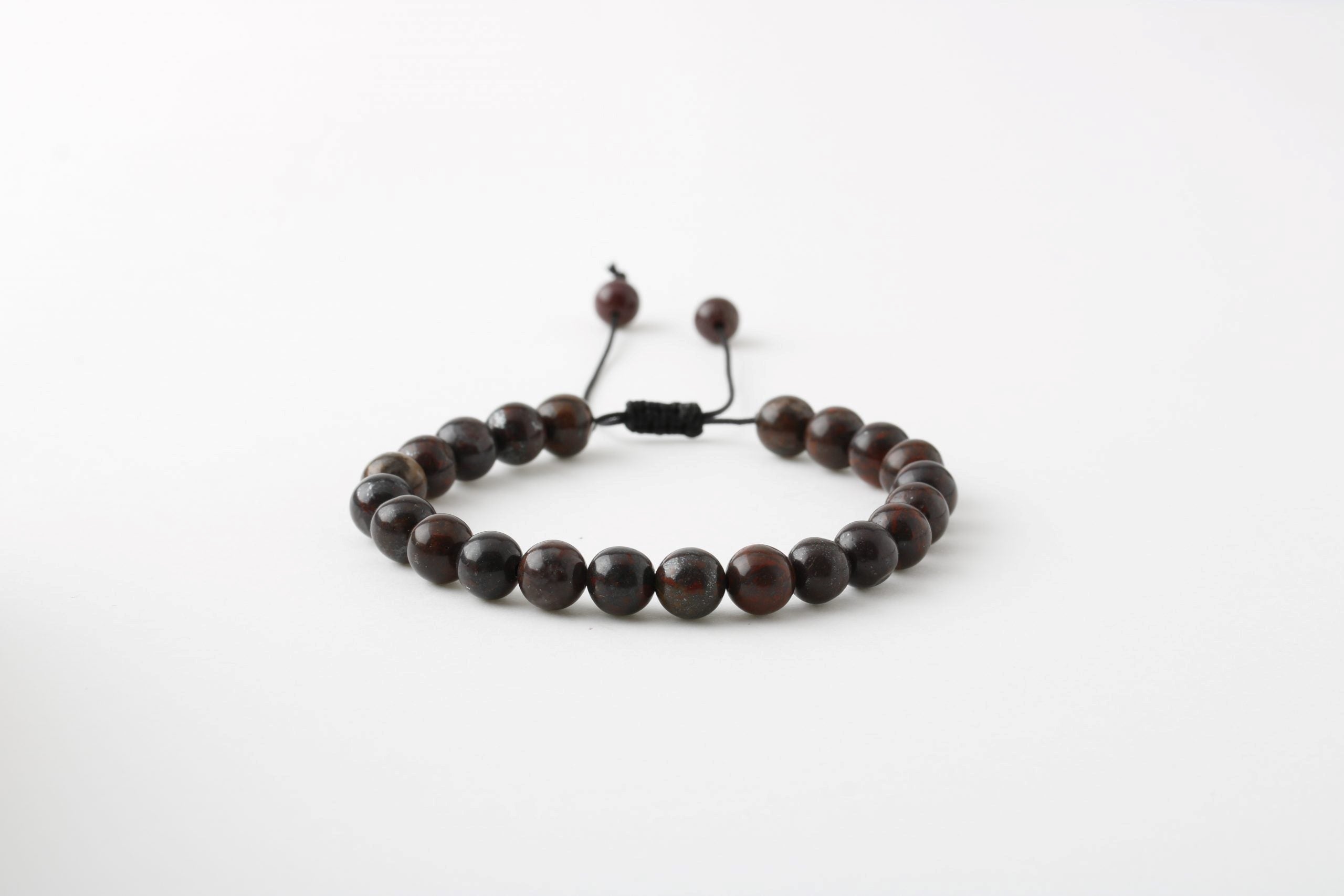 Dragon Jasper 8 mm Merdiven Kapama Doğal Taş Bileklik – El İşçiliği