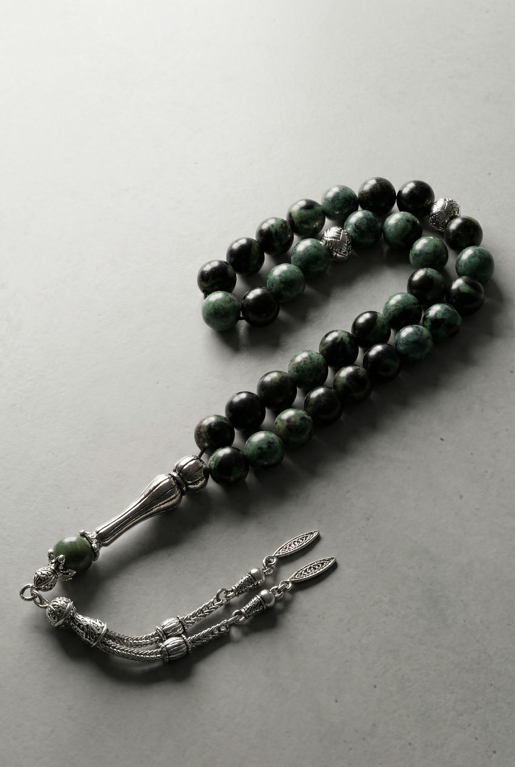 Kanbaba Jasper Doğal Taş Tesbih – 33’lük / 8 mm