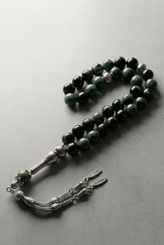 Kanbaba Jasper Doğal Taş Tesbih – 33’lük / 8 mm