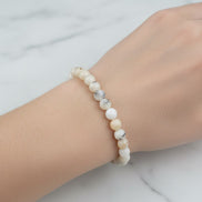 Süt Opal 6mm Doğal Taş Bileklik