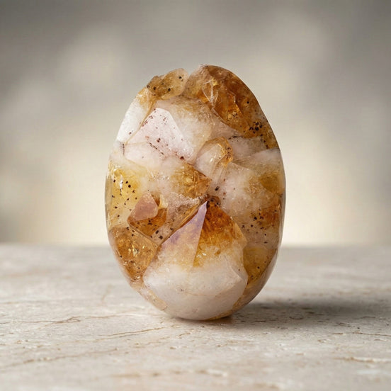 Sitrin Doğal Taş Ham Parça – 775 gr | 6,5 × 9 cm