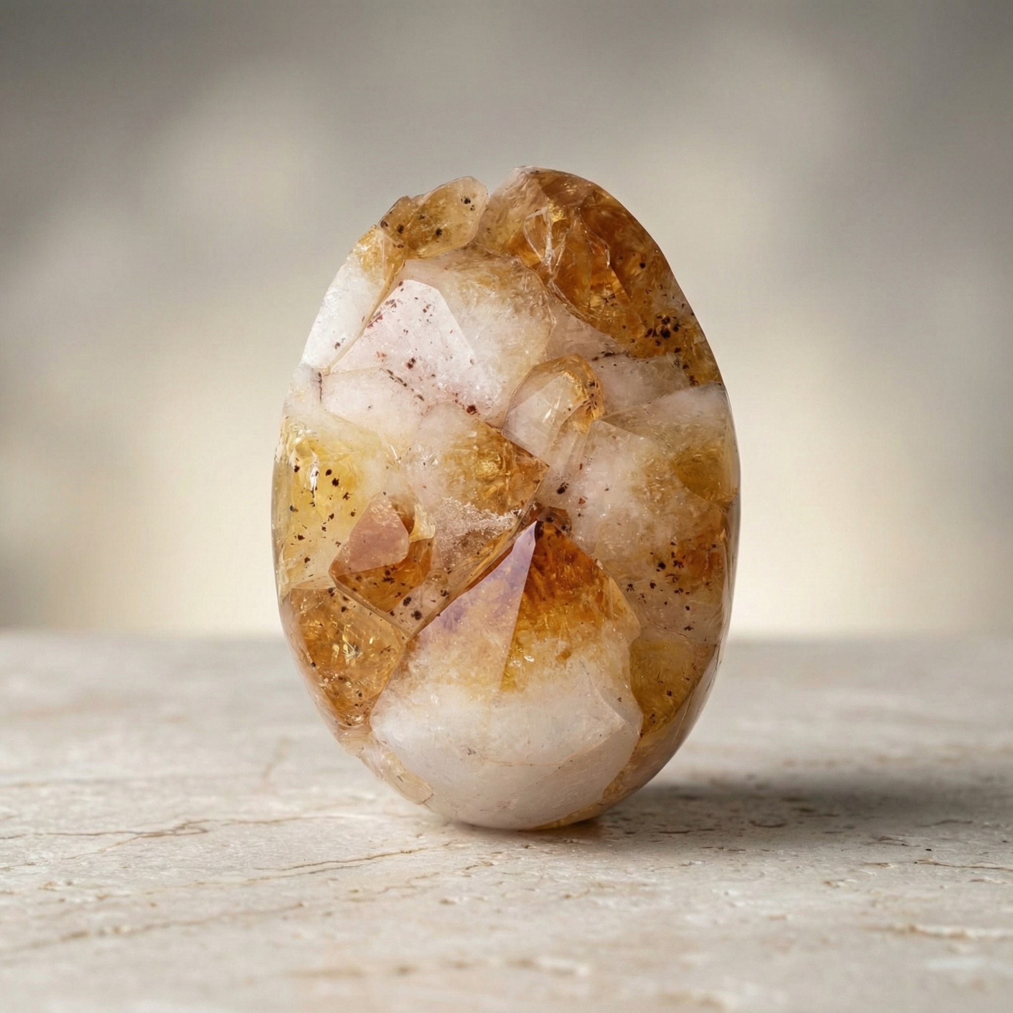 Sitrin Doğal Taş Ham Parça – 775 gr | 6,5 × 9 cm