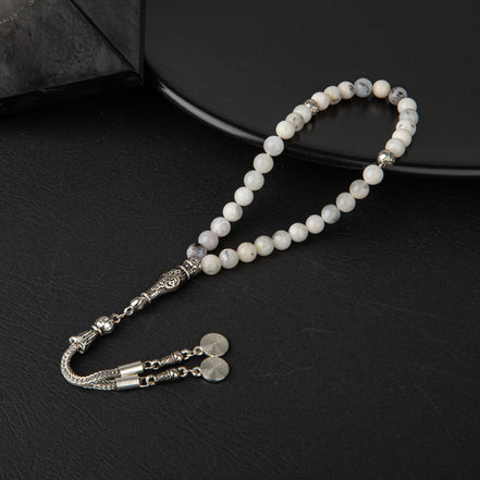 Süt Opal Doğal Taş Tesbih 33lük - 6mm