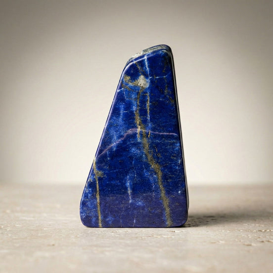 Lapis Lazuli Doğal Taş Parça – 334 gr | 6,5 × 11 cm