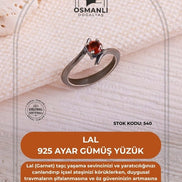 Lal 925 Ayar Gümüş Yüzük (SK:540)