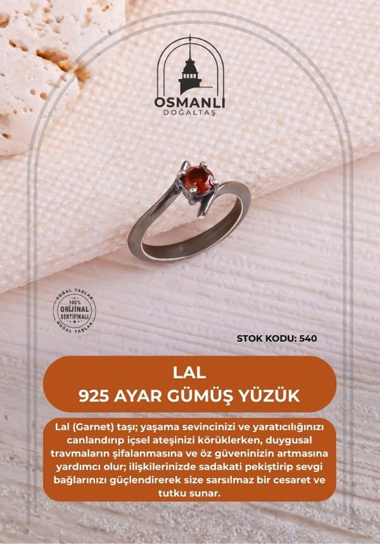 Lal 925 Ayar Gümüş Yüzük (SK:540)