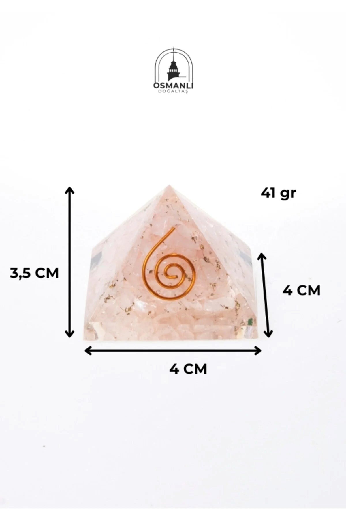 Pembe kuvars Piramit