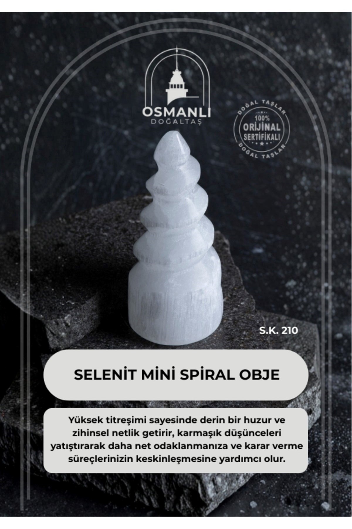 Selenit Mini Spiral Obje (S.K. 210)