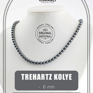 Trehartz 6 mm Dizi Doğal Taş Kolye