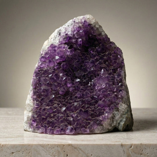 Ametist Doğal Taş Ham Parça – 713,6 gr | 9,5 × 10 cm