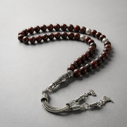 Dragon Jasper Doğal Taş Tesbih – 33’lük / 6 mm
