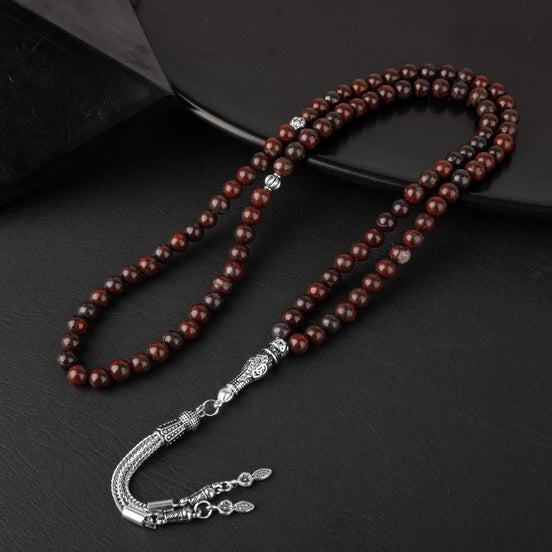 Dragon Jasper Doğal Taş Tesbih 99luk - 6mm