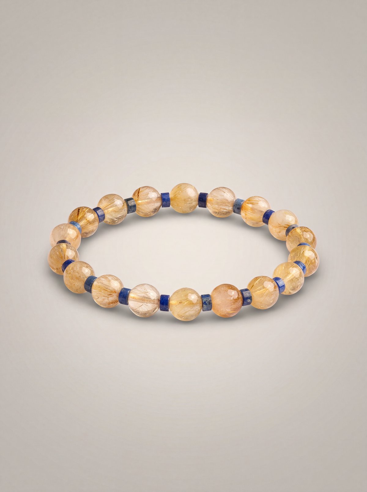 Sitrin - Lapis Lazuli Doğal Taş Bileklik (8 mm)