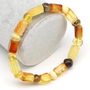 Damla Kehribar Bileklik – 6 x 12 mm | 8 gr | 18 cm