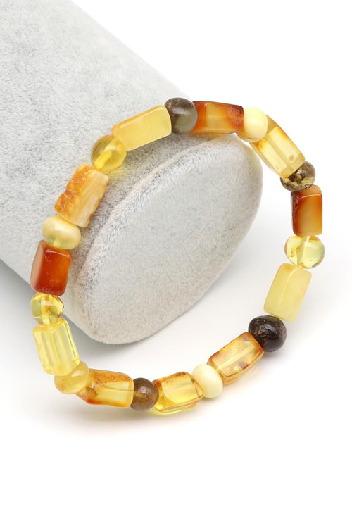 Damla Kehribar Bileklik – 6 x 12 mm | 8 gr | 18 cm