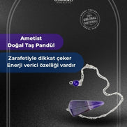 Ametist Doğal Taş Pandül