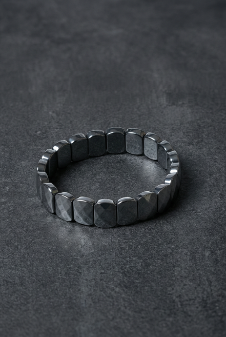 Trehartz Doğal Taş Geniş Kesim Bileklik (Rolex Stil)