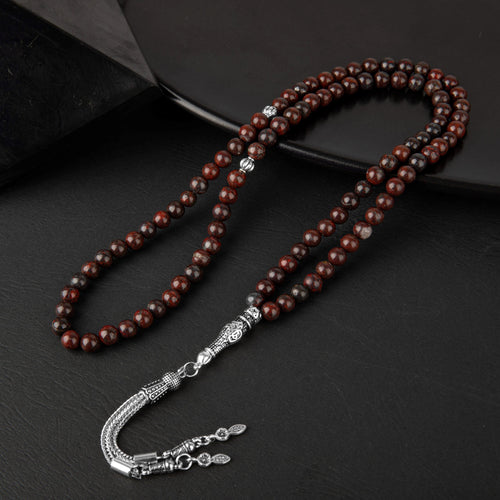 Dragon Jasper Doğal Taş Tesbih – 99’luk / 6 mm