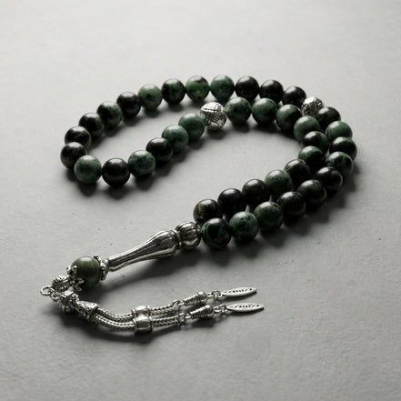 Kanbaba Jasper Doğal Taş Tesbih – 33’lük / 8 mm