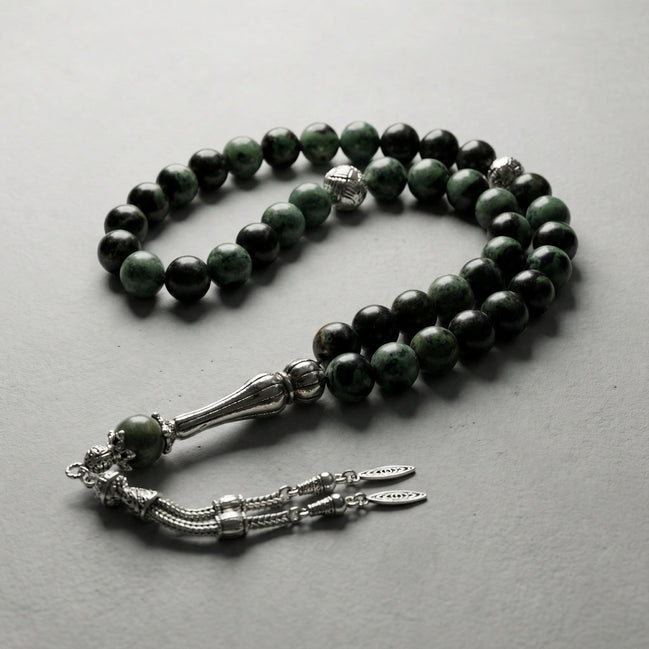 Kanbaba Jasper Doğal Taş Tesbih – 33’lük / 8 mm