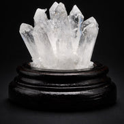 Kristal Kuvars Doğal Taş Standlı Parça – 10 × 10 cm | 400 gr