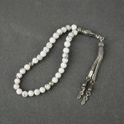 Havlit (Howlite) Doğal Taş Tesbih – 33’lük – 6 mm
