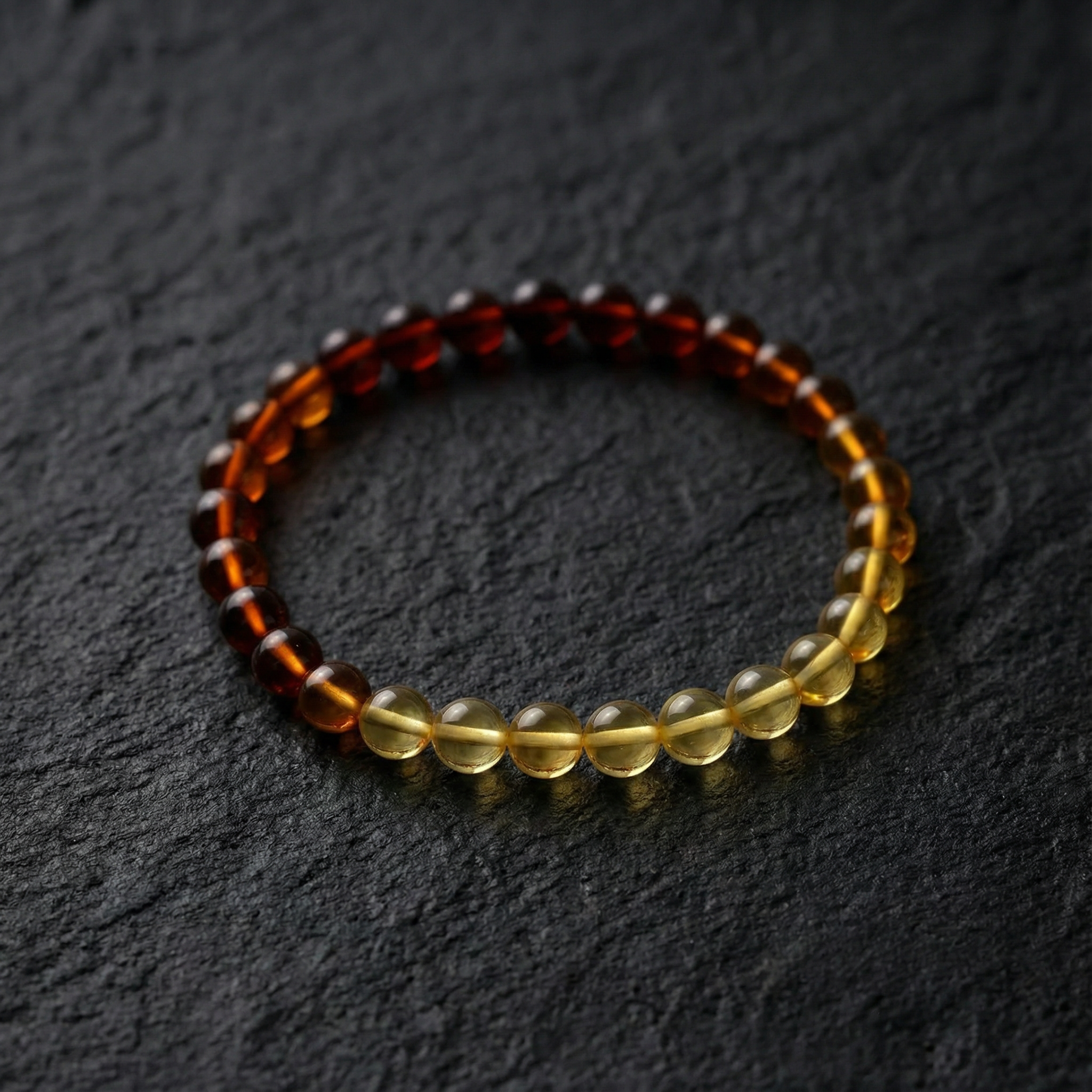 Sertifikalı Damla Kehribar Bileklik – 6 mm