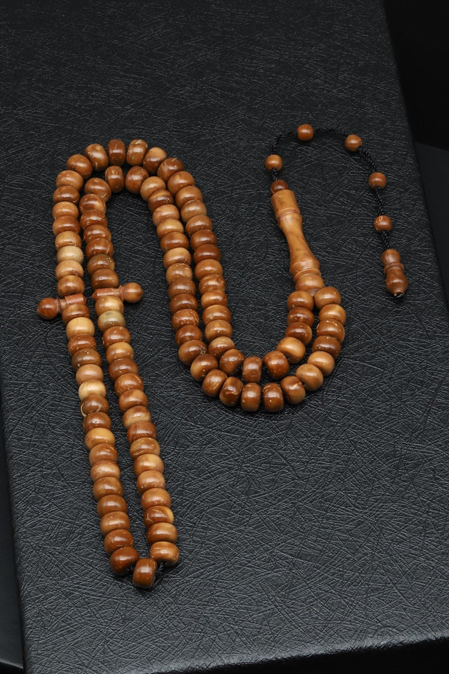 Kuka Ağacı 99’lu Tesbih – 5 × 7 mm Rondel Kesim