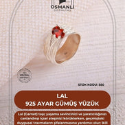 Lal 925 Ayar Gümüş Yüzük (SK:550)