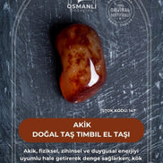 Akik Doğal Taş Tımbıl El Taşı (SK:147)