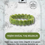 Yeşim Doğal Taş Özel Kesim Geniş Kesim Bileklik