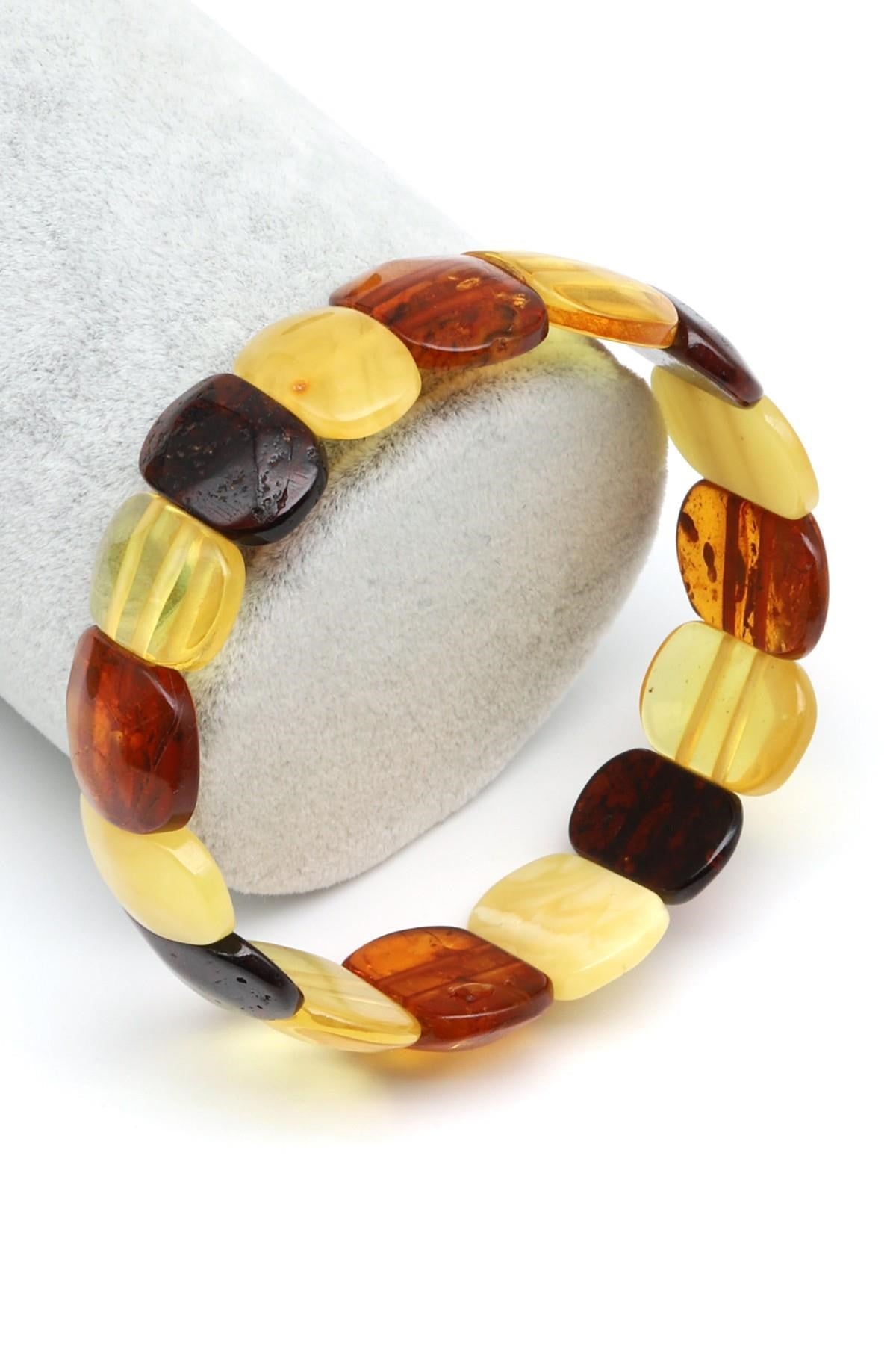 Damla Kehribar Bileklik – 11 × 19 mm | 12 gr | 18 cm