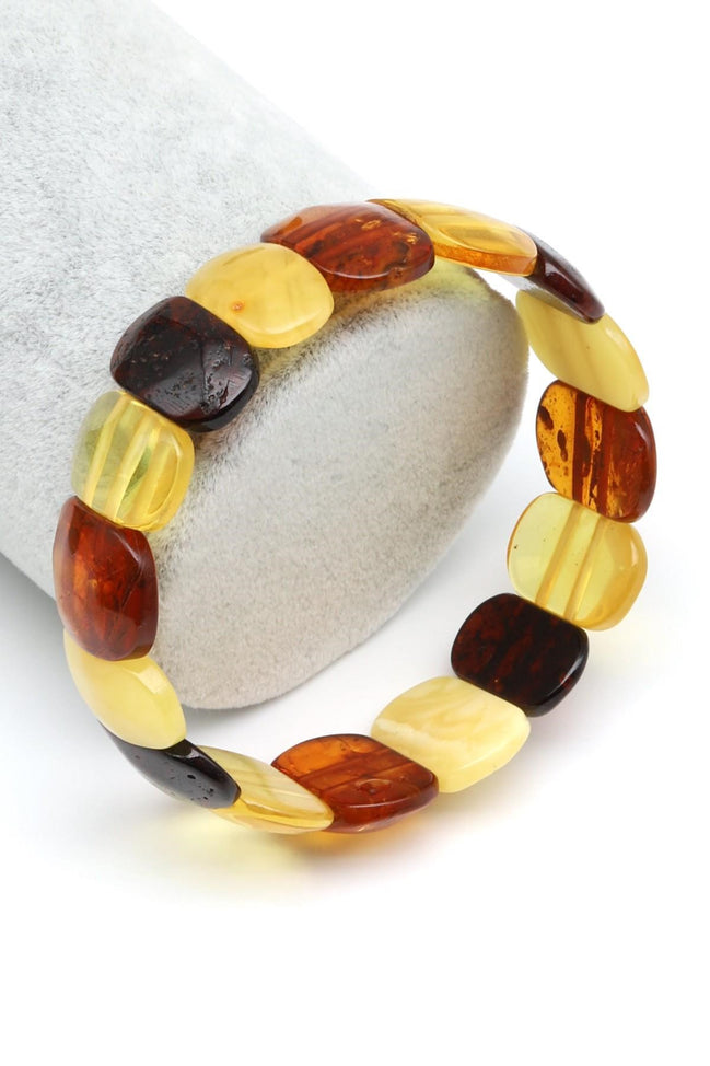 Damla Kehribar Bileklik – 11 × 19 mm | 12 gr | 18 cm