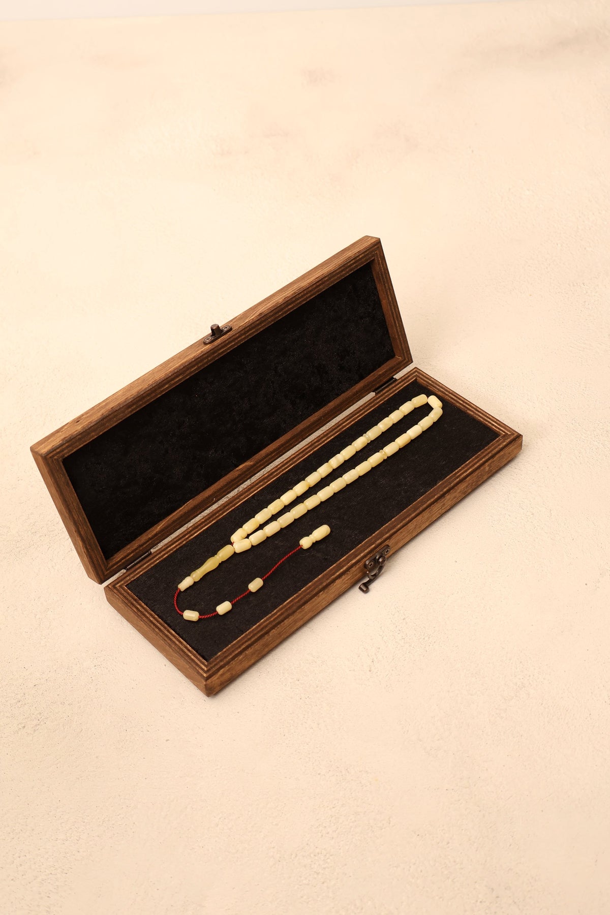 Kaya Damla Kehribar Kapsül Kesim 14 mm Tesbih – Özel Kutulu – 11 gr
