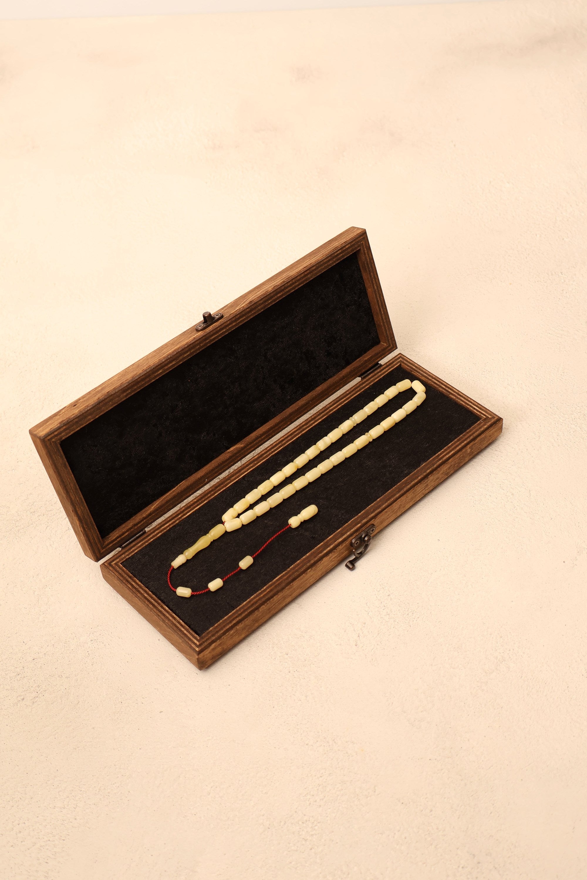 Kaya Damla Kehribar Kapsül Kesim 14 mm Tesbih – Özel Kutulu – 11 gr