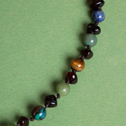 Doğal Taş Bebek Kolye-yeşim,lapis,kehribar,kaplan Gözü,krizokol M106