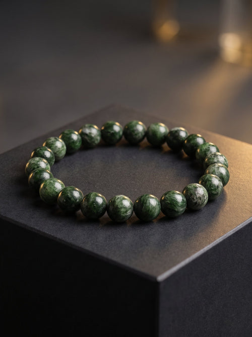 Diopsit Doğal Taş Bileklik (8 mm)