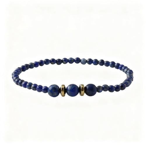 Lapis Lazuli 4mm Doğal Taş Bileklik