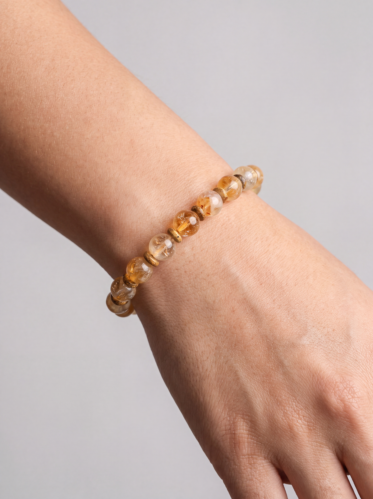 Sitrin - Jasper Doğal Taş Bileklik (8 mm)